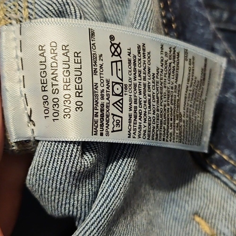 Gap Denim High-rise Wide-leg Crop. 10/30R - Picture 10 of 13